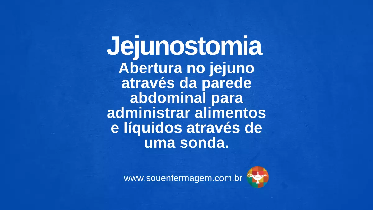 Jejunostomia Sou Enfermagem